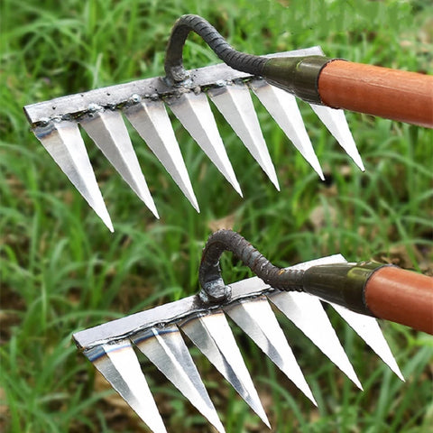 Beautiful garden essential tools Weed rake tool