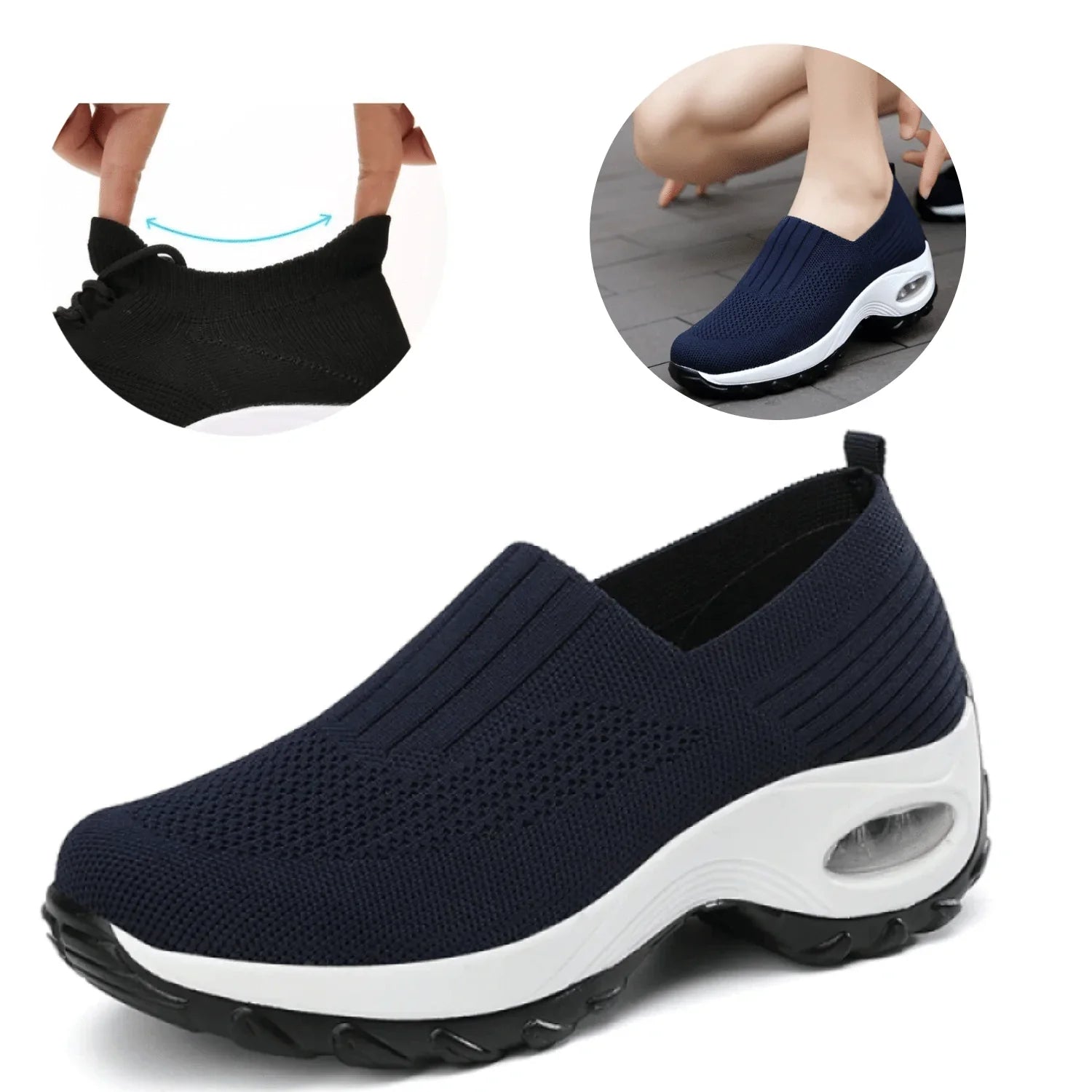 BIG SALE - HALF PRICE - Womens Skech-Air GO-WALK Air Cushion Trainers