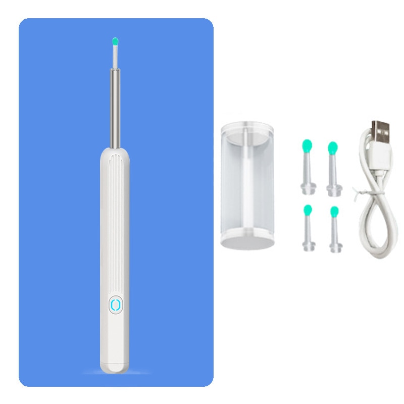 Clean Earwax - Wi -Fi Visible Wax Elimination Spoon,USB 1080P HD Load Otoscope