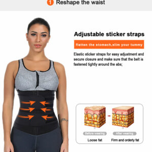 Compression Adjustable Double Belt Waist Trainer Corset