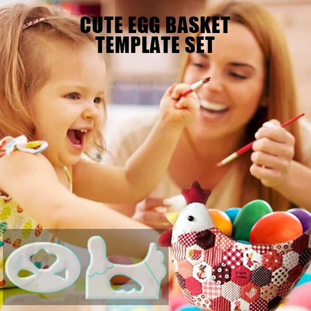 Cute Egg Basket Template Set – With Instructions