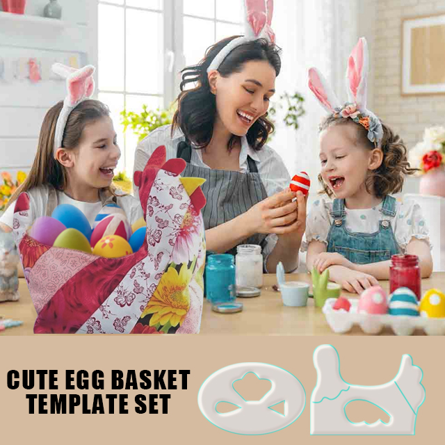 Cute Egg Basket Template Set - With Instructions