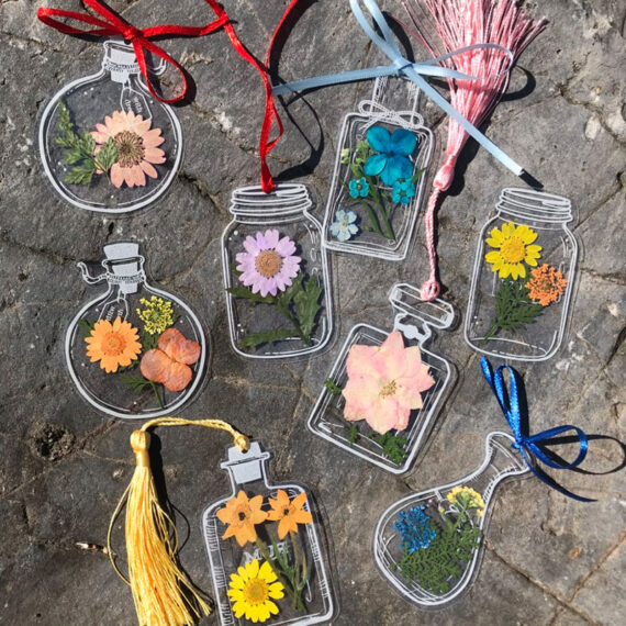Dried Flower Bookmarks