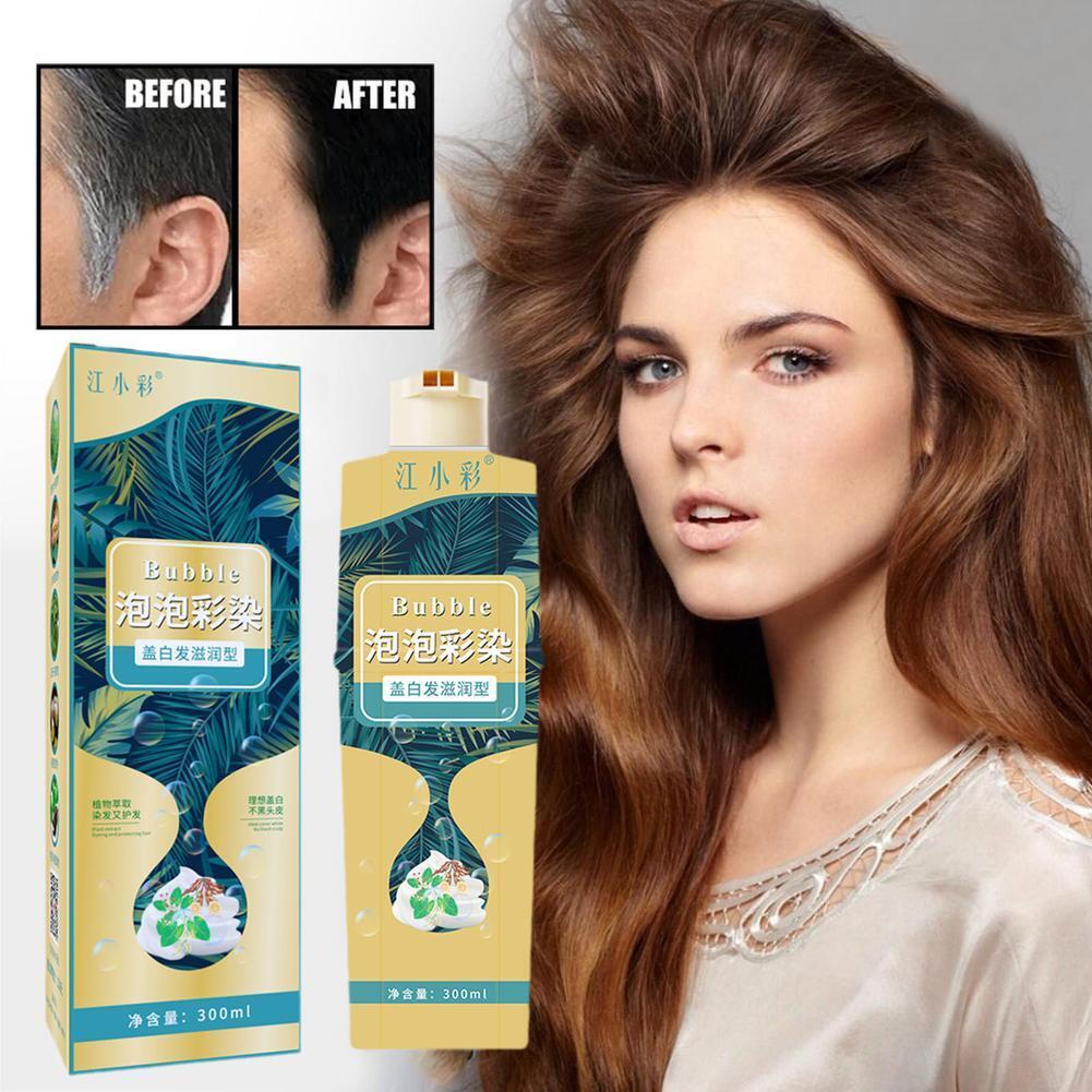 Dyeing foam shampoo in a variety of colors to cover gray hair and color your hair every day. Every shampoo is a hair color, the new hair color will make you more youthful and fashionable