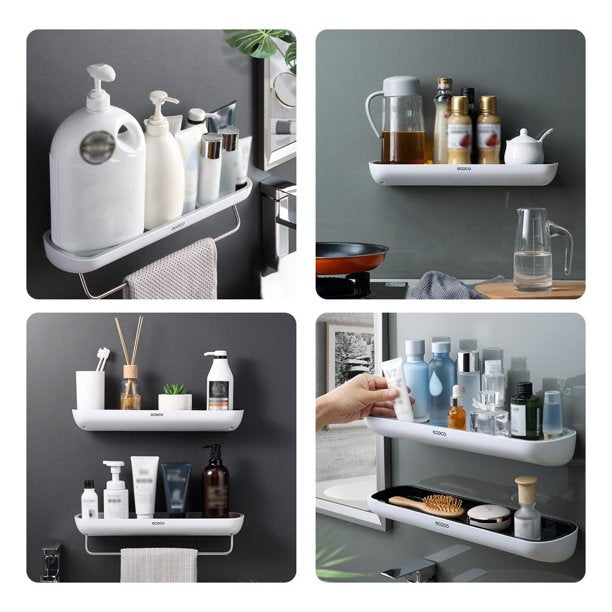 EasyMount Bathroom Storage Shelf – No Drilling Required