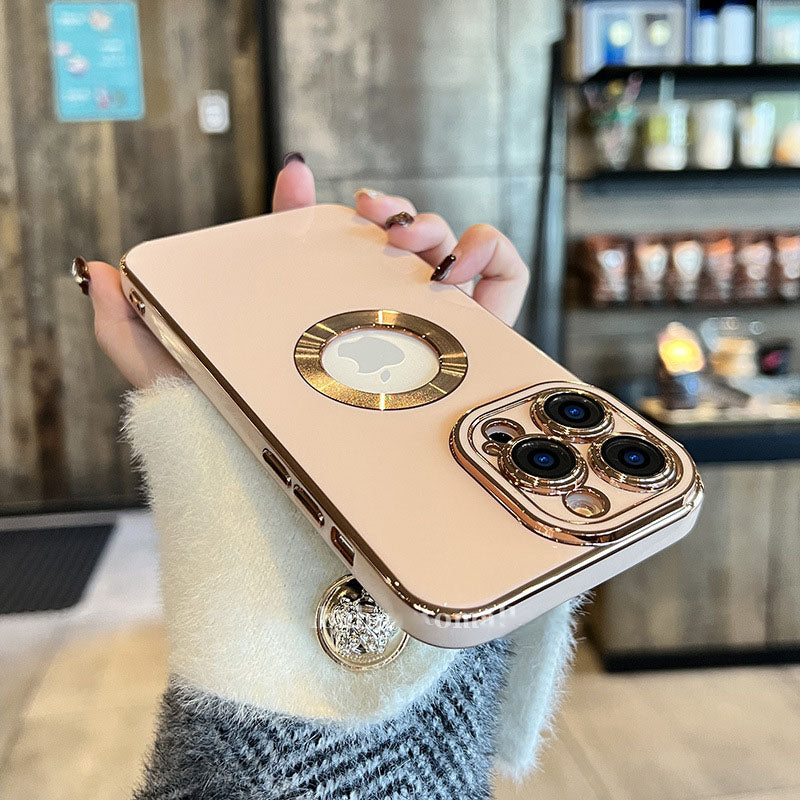 Electroplating iPhone Case with Camera Lens Protector Film