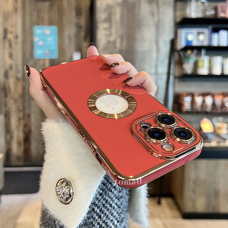 Electroplating iPhone Case with Camera Lens Protector Film