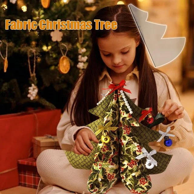 Fabric Christmas Tree Sewing Template - WITH TUTORIAL