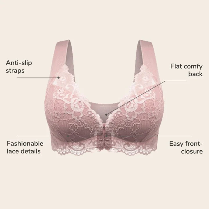 FRONT CLOSURE 5D SHAPING PUSH UP COMFY WIRELESS BRA(3 PCS)