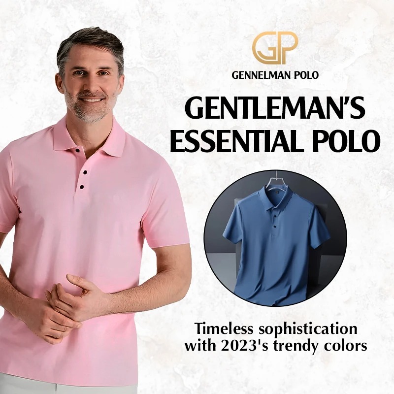 Gennelman Polo – Last Day 70%OFF – Men Ice Silk Classic Polo