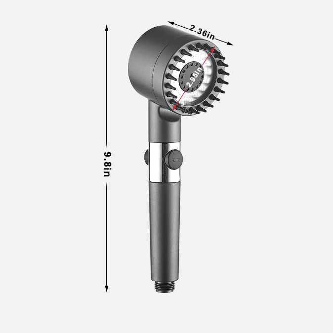 Amiableon German massage multifunctional one-button adjustment shower head (lowest price ever)