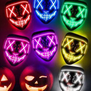 Halloween-Party & Rave Glow Purge Mask