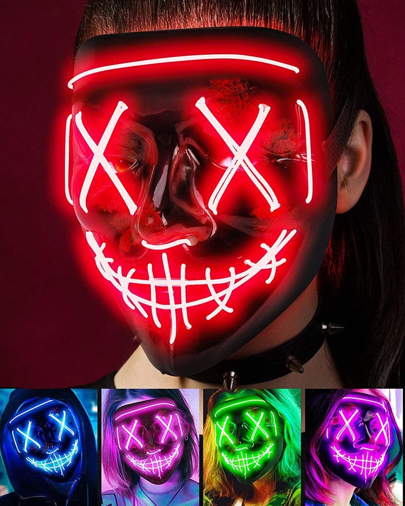 Halloween-Party & Rave Glow Purge Mask