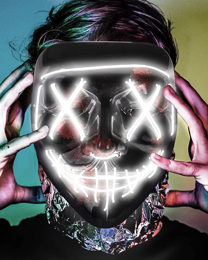 Halloween-Party & Rave Glow Purge Mask