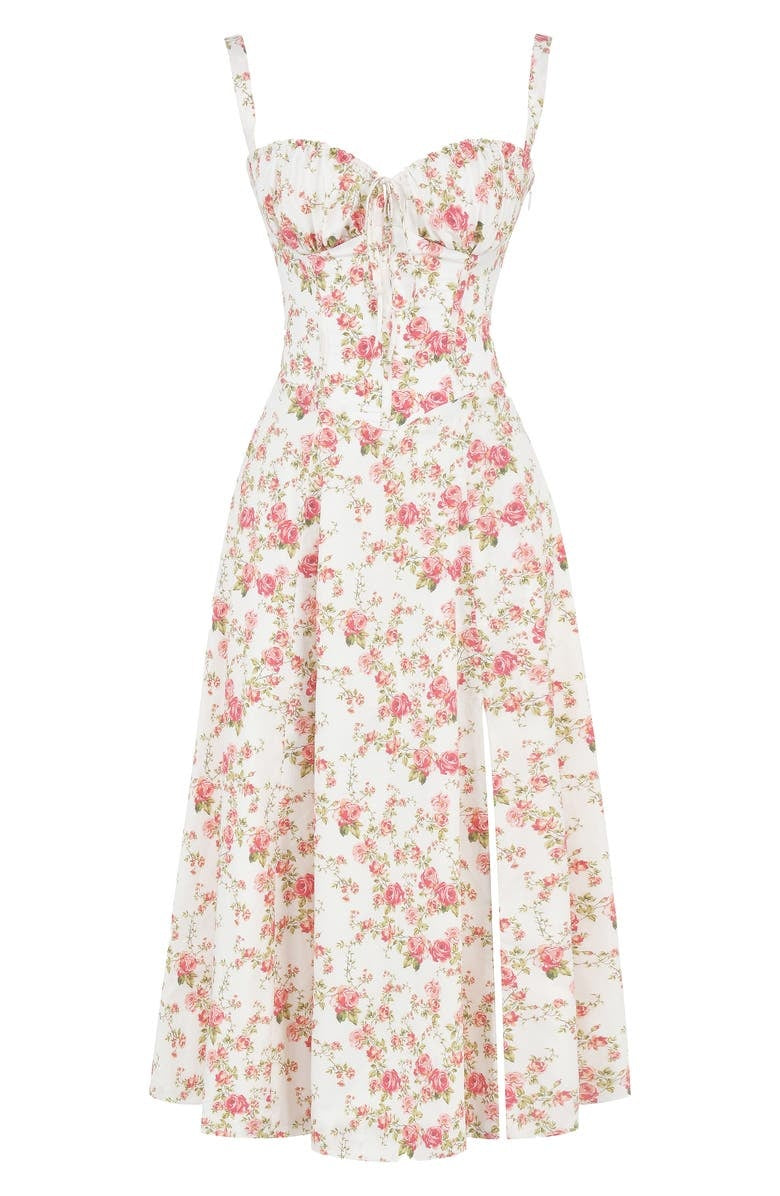 Haventic Floral Snatched Waist Dress