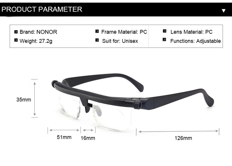 (HOT SALE 49% OFF) - ADJUSTABLE FOCUS GLASSES NEAR AND FAR SIGHT