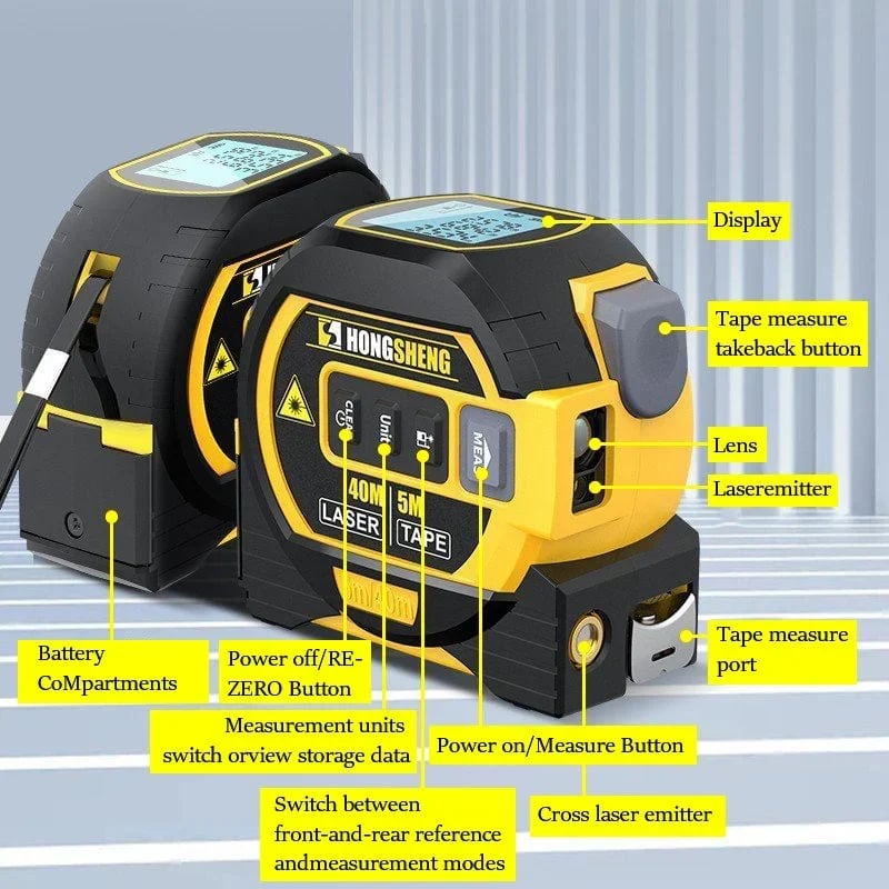 (HOT SALE NOW 49% OFF) - Measurin Sight 3-In-1 Infrared Laser Tape Measuring