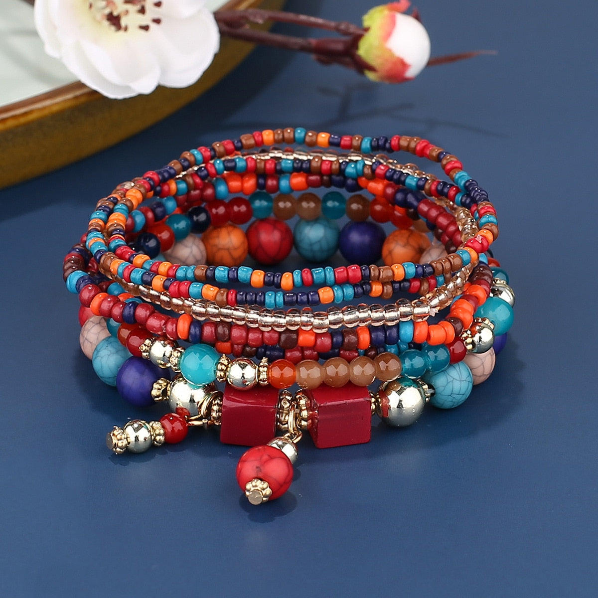 ibomu Beaded Bracelet