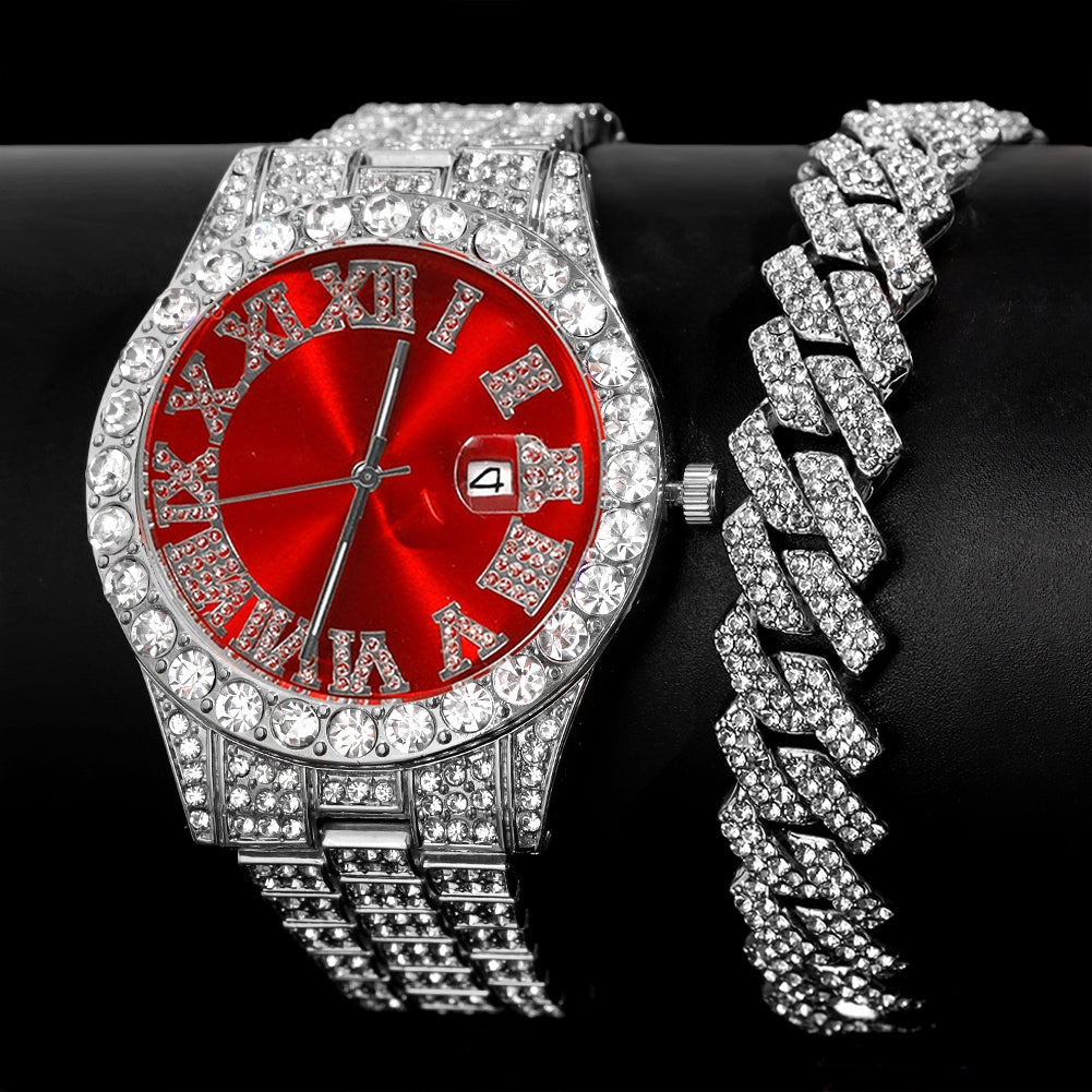 Iced Out Watch (GET FREE BRACELET)