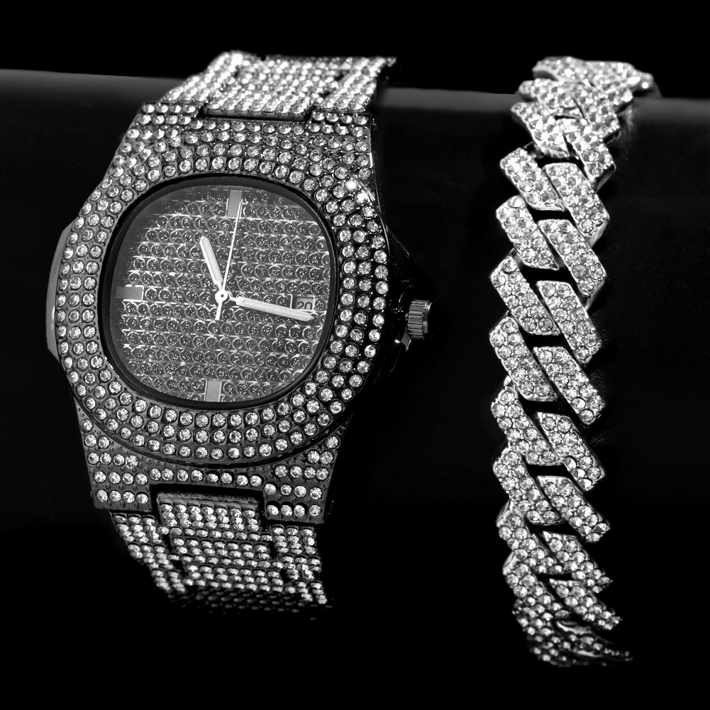 Iced Out Watch (GET FREE BRACELET)