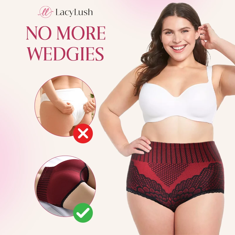 LacyLush - Graphene-Infused High Waist Shaping Panties