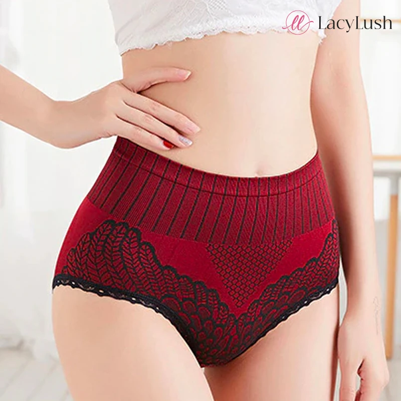 LacyLush - Graphene-Infused High Waist Shaping Panties