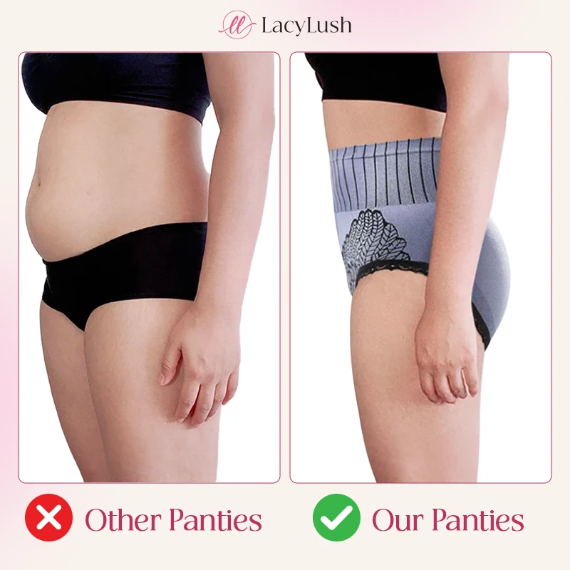 LacyLush - Graphene-Infused High Waist Shaping Panties