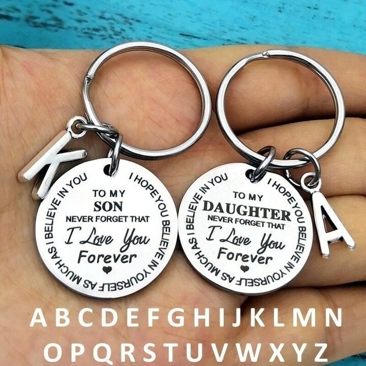 LAST DAY 49% OFF - (Best Father Mother Gift) My Son / Daughter I Love You Forever Keychain