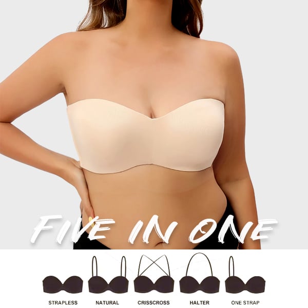 Last Day 49% OFF - Full Support Non-Slip Convertible Bandeau Bra