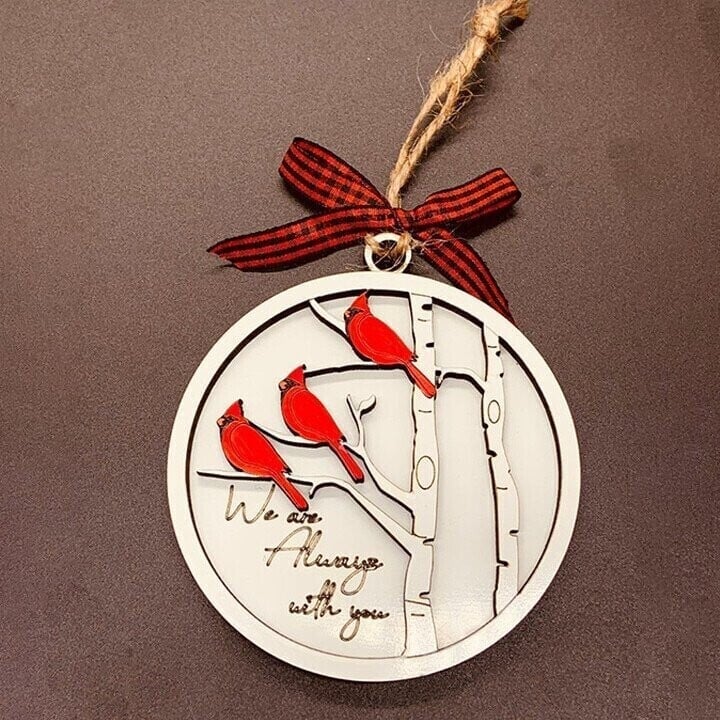 Last Day 49% OFF - "We Are Always With You"- Handmade Memorial Ornament With Cardinals