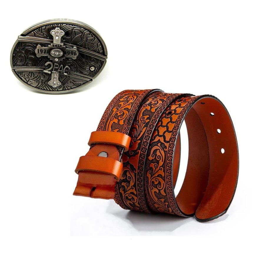 LAST DAY 50% OFF - Fashion Punk Men's Genuine Leather Belt