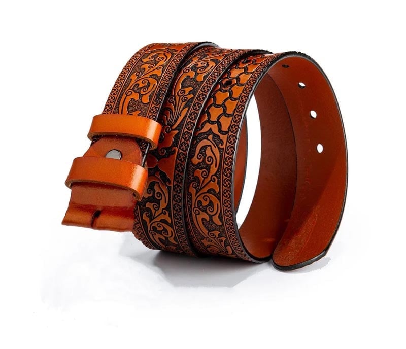 LAST DAY 50% OFF - Fashion Punk Men's Genuine Leather Belt