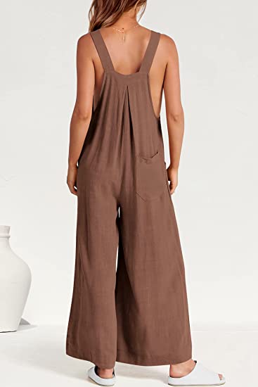 LAST DAY 70% OFF - Plus Size Wide Leg Overalls Jumpsuit