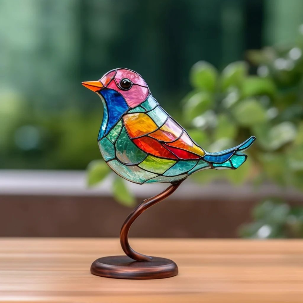 Last Day 70% OFF - Acrylic Birds on Branch Desktop Ornaments