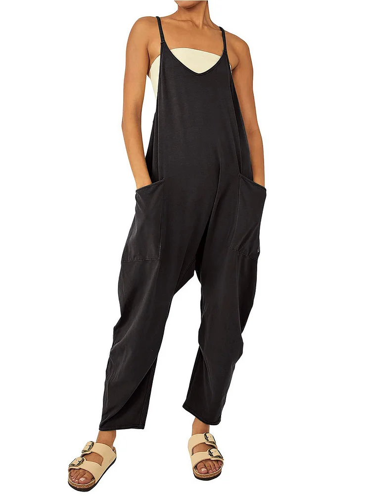 LAST DAY 70% OFF - Wide Leg Jumpsuit with Pockets