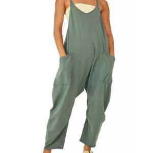 LAST DAY 70% OFF - Wide Leg Jumpsuit with Pockets