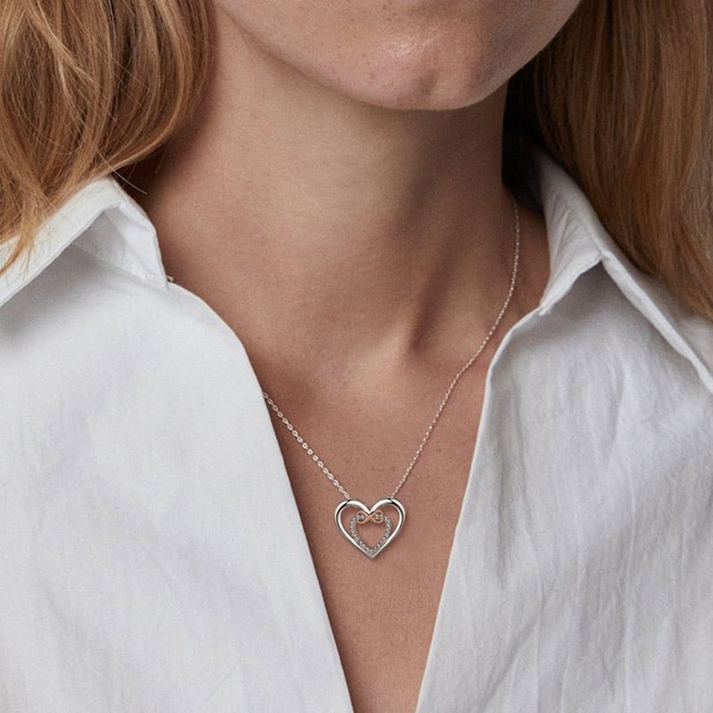 Last Day 75% OFF - Two Hearts Infinity Necklace