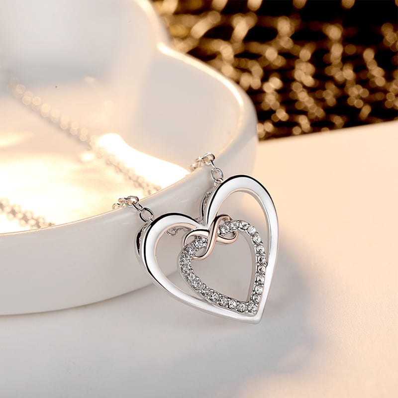 Last Day 75% OFF - Two Hearts Infinity Necklace