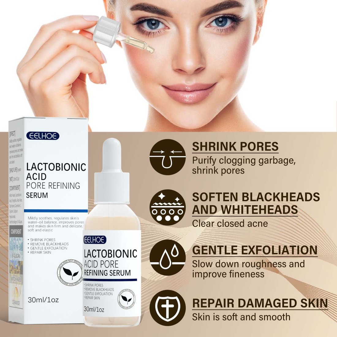 Last Day Promotion 48% OFF - Lactobionic acid pore contraction Face Serum