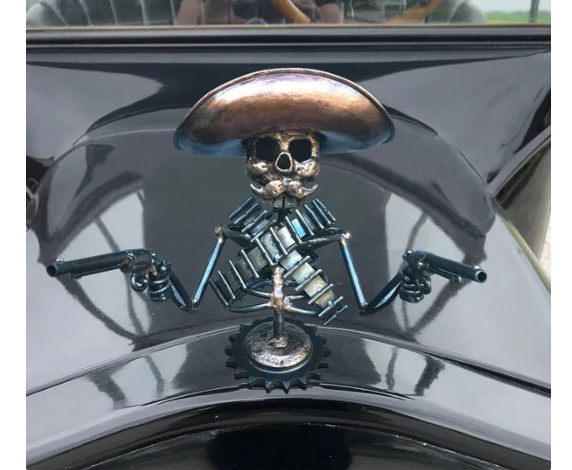 Last Day Promotion 50% OFF - Cowboy Skull Gunslinger Hood Ornament - BUY 2 GET Extra 5% OFF