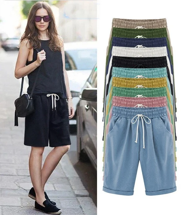 Last Day Promotion 50% OFF - Elastic Waist Casual Comfy Summer Shorts