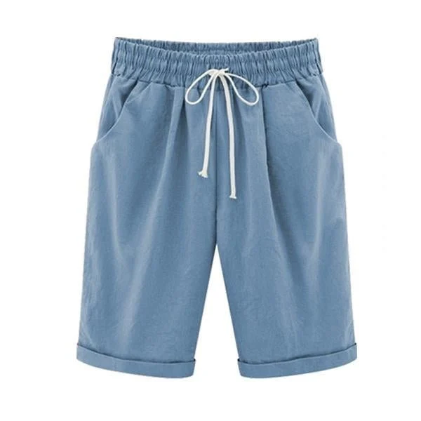 Last Day Promotion 50% OFF - Elastic Waist Casual Comfy Summer Shorts