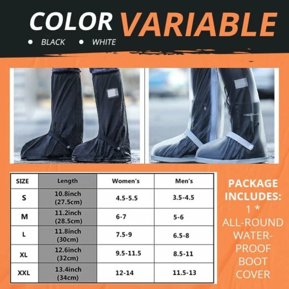 Last Day Promotion 75% OFF - Suitable For Wide Feet - All-Round Long Waterproof Boot Cover