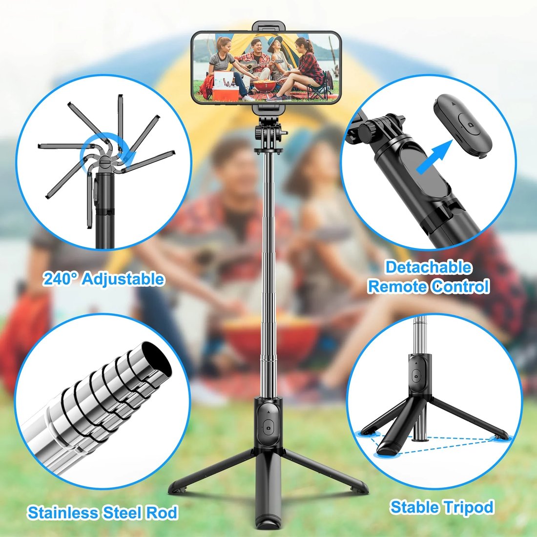 Last Day Promotion SAVE 49% OFF - Portable Wireless Bluetooth Selfie Stick