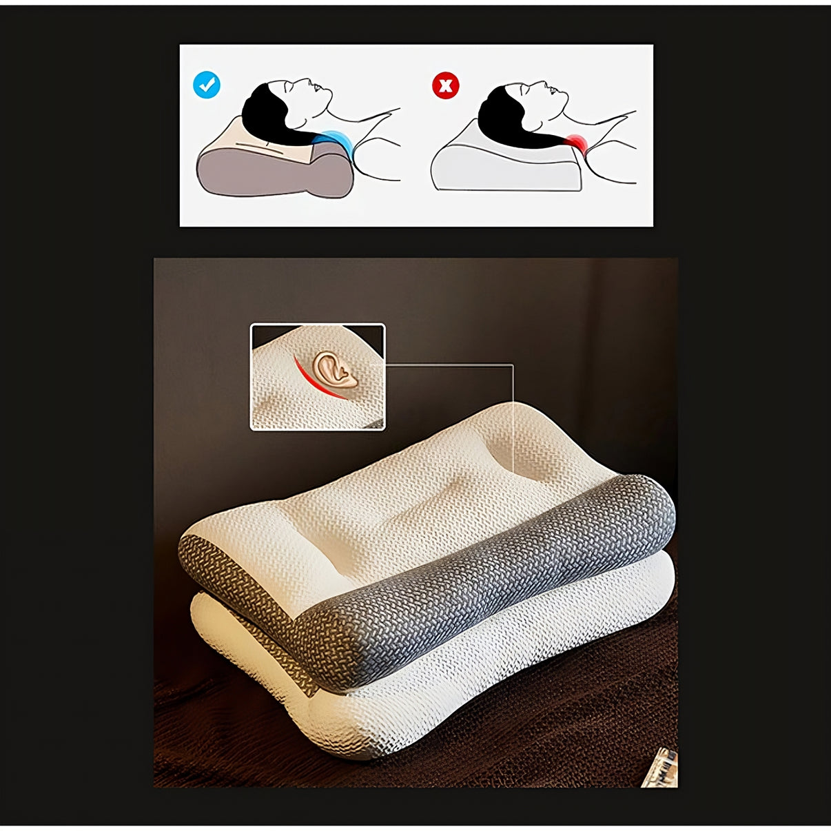 Vasianis  Last Day Sale 50% OFF - Super Ergonomic Pillow