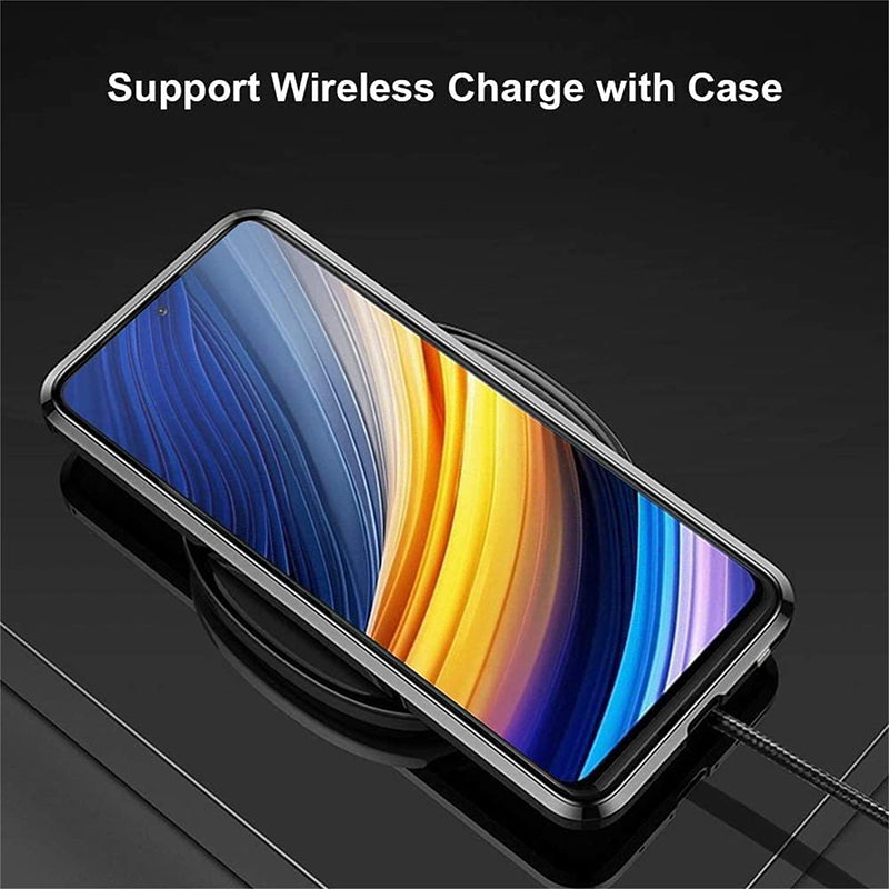 Magnetic Double Sided Tempered Glass Phone Case for Samsung S22/S23 Ultra