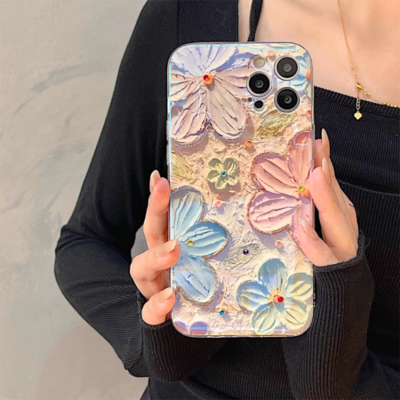 Oil Painting Flower iPhone Series Phone Case