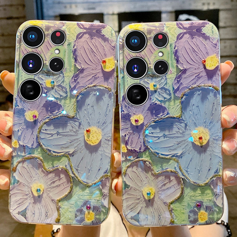 Oil Painting Flower Samsung/iPhone Case