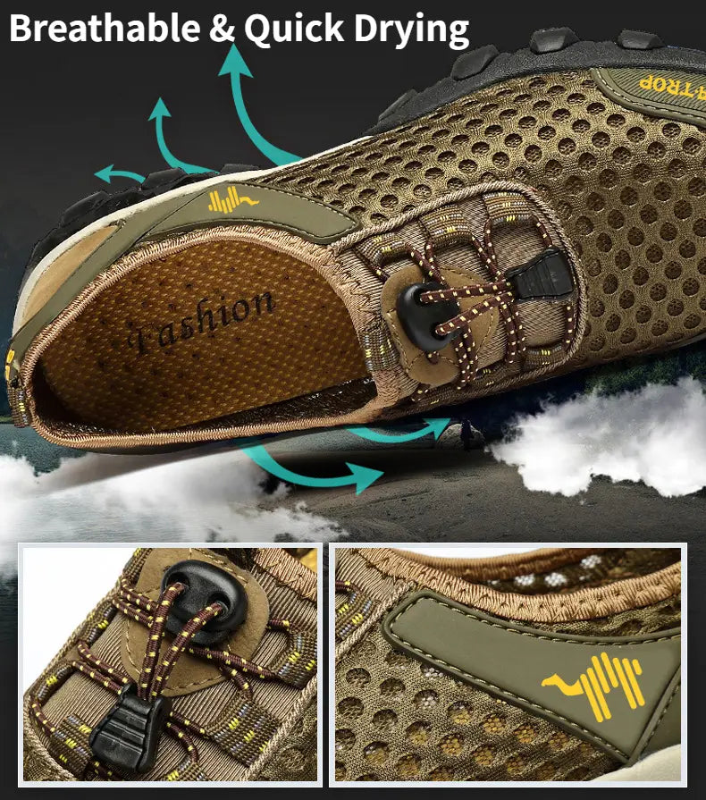 Portable Tied Orthopedic Hiking Quick-drying Sneakers