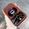 Ring Stand Lens Cover Magnetic iPhone Case